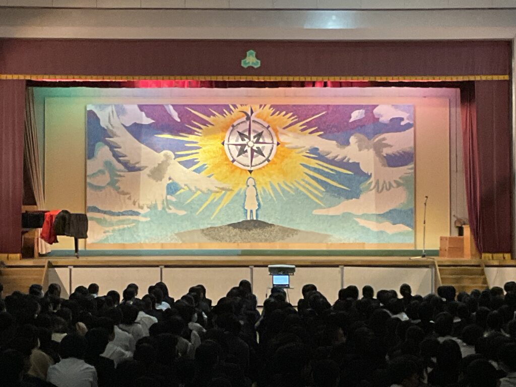 【速報】文化発表会１日目　貼り絵発表会