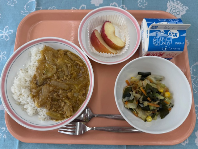 定期考査応援カレー