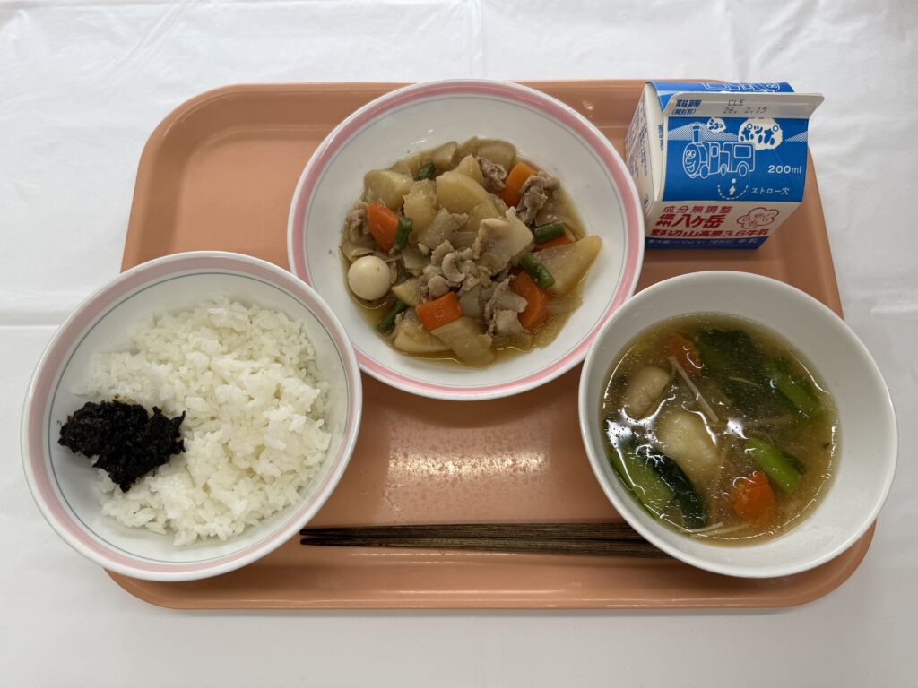 防災メニュー　雪見汁